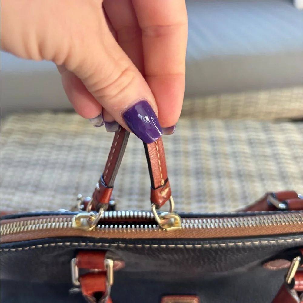 Dooney and Bourke Pebble Leather‎ Zip Top Satchel